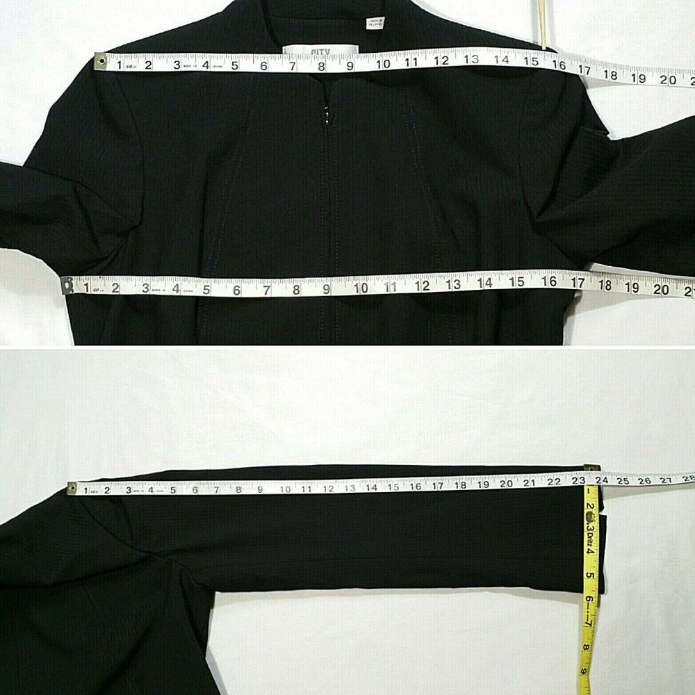 *SOLD* 19 City DKNY Blazer Suit Jacket Full Zip 3352E1M - Picture 5 of 8